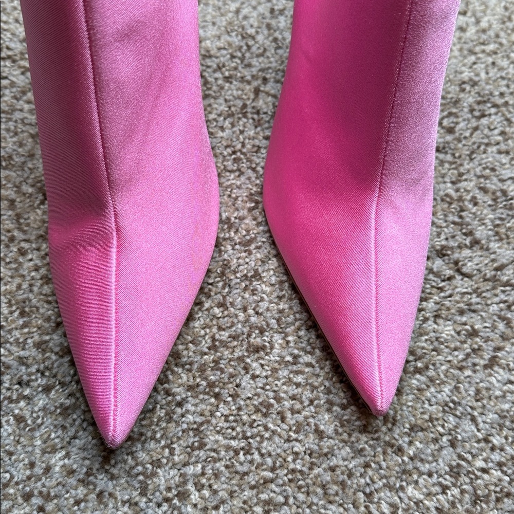 NIB Good American Pink Booties Size 9 - Picture 6 of 9